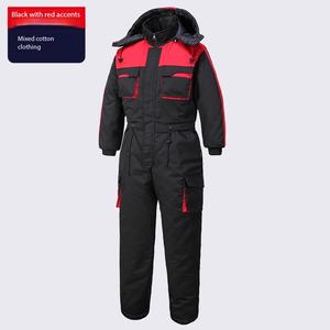 Traje de Trabajo de Invierno para Hombre, Acolchado de Algodón Grueso, Resistente al Frío, de una Pieza, con Logotipo Bordado Personalizado OEM, Precio de Fábrica China Bangladesh - Product Image 4