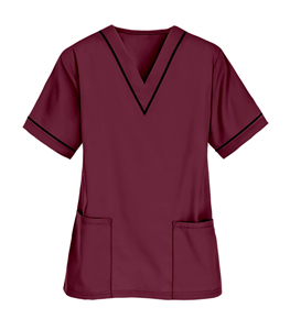 Uniforme de Enfermería de Alta Calidad, Talla Grande, Manga Corta, Colores Cómodos, Algodón Informal con Diseño de Malla Sólida, Sostenible y Elegante - Product Image 2