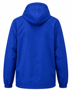 Chaqueta Bomber de Otoño Zeta Phi Beta Azul con Capucha, Cierre de Cremallera, Cortavientos, Ligera y Deportiva para Mujer - Product Image 2