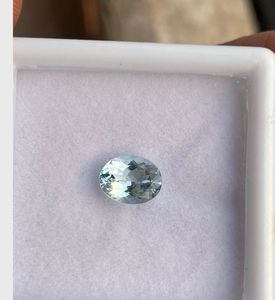 Aguamarina natural facetada de corte ovalado, aguamarina limpia para uso en joyería. - Product Image 4