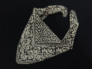 Foulard carré ethnique en coton fait main Naaz Textile, imprimé à la main, motif floral, ensemble cravate et bandeau pour le cou, doux pour la peau, idéal pour l'été - Product Image 3