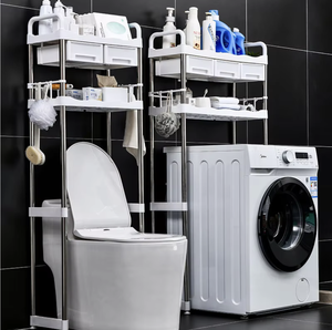 OEM/ODM Vietnam <b>Bathroom</b> Toilet Storage Rack Organizer Shelf Space Saving Storage Holder for Home <b>Bathroom</b> Use - Product Image 3