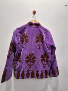 เสื้อแจ็คเก็ตปักลายซูซานีกำมะหยี่คุณภาพสูง ดีไซน์ใหม่ สไตล์โบฮีเมียน ฮิปปี้ อินเดีย เสื้อแจ็คเก็ตยูนิเซ็กซ์ เสื้อโค้ทซูซานีสำหรับผู้หญิง - Product Image 3