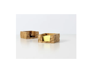 Porta Notas Adhesivas de Madera, Regalos Promocionales, Organizador de Escritorio de Oficina, Artesanía de Madera Sólida a Precio de Mayoreo - Product Image 2