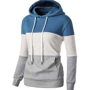เสื้อฮู้ดดี้โอเวอร์ไซส์ผู้หญิง ดีไซน์ใหม่ ผ้าฝ้าย 100% พิมพ์ลายสีพื้น สไตล์ลำลอง สตรีทแวร์ เสื้อกันหนาว - Product Image 5