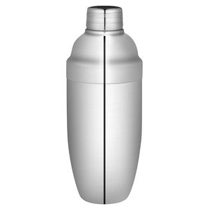 Shaker à cocktails en acier inoxydable écologique avec finition argentée, capacité de 500 ml - Accessoire élégant pour les barman et les bars - Product Image 1