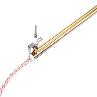 Kit de fixation pour chauffage infrarouge à quartz à double tube avec isolateurs en céramique, écrous de tige filetés et support métallique
