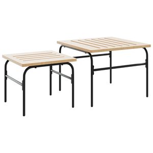 Conjunto de Muebles de Balcón en Negro y Gris Claro para Patio - Product Image 5
