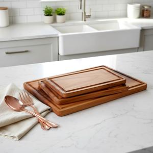 Planche à découper en bois d'acacia de qualité supérieure, faite à la main, grande, carrée et rectangulaire, pour la cuisine, pour un usage domestique, vente en gros - Product Image 6