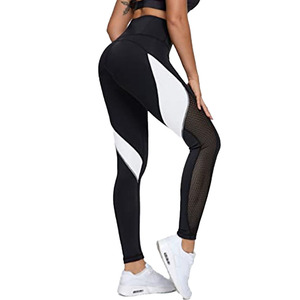 Leggings Deportivos para Mujer, Diseño Personalizado, Spandex/Poliéster, Elásticos en 4 Direcciones, Antibacterianos, con Cordón Ajustable, para Yoga y Entrenamiento - Product Image 1