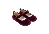 Chaussures plates en velours pour filles, couleur unie, avec sangle à boucle, décontractées, antidérapantes, avec soutien de la voûte plantaire, légères, pour bébés de 0 à 6 mois