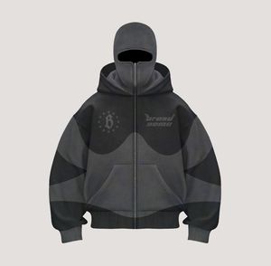 Ensemble de survêtement et masque de ski pour homme, design personnalisé, impression sérigraphique, pantalon de jogging évasé et sweat-shirt à capuche - Product Image 6
