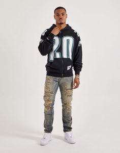 Cut and <b>Sew</b> Oversized Acid Washed 500gsm Heavyweight Distressed Cropped Hoodie - Product Image 1
