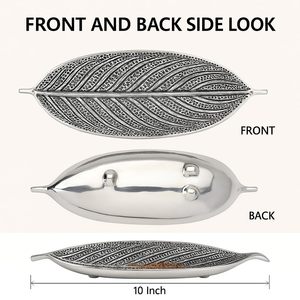 Aluminum Eco-Friendly Indian <b>Incense</b> <b>Holder</b> for Religious Pooja Silver Agarbatti Stand Home Meditation Decorative Ash Catcher - Product Image 4