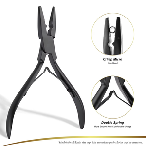 2026 New Design High Quality Stainless Steel Metal Pliers Hair Extension Kit-Commercial Use Salon Supplies Customizable MIANBRO - Product Image 4