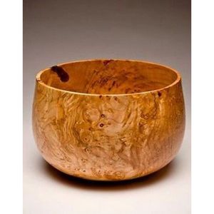 Bol en bois de burl naturel fait main, bol de service rustique en bois, bol à salade au grain unique, vaisselle écologique, décoration de cuisine - Product Image 1