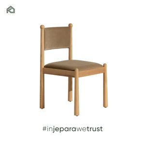 เก้าอี้ไม้ซุงไคดีไซน์ทันสมัยรุ่นใหม่ พร้อมผ้ากำมะหยี่นุ่มสบาย ทนทานและกันน้ำ เหมาะสำหรับร้านกาแฟและห้องรับประทานอาหารในอพาร์ตเมนต์-Kukuh - Product Image 6