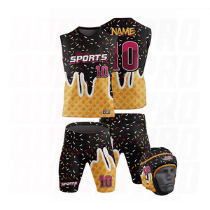 Tenues de football réversibles pour jeunes, personnalisées OEM/ODM, les plus vendues, ensembles 7v7 complets avec manchons et bandeaux - Product Image 5