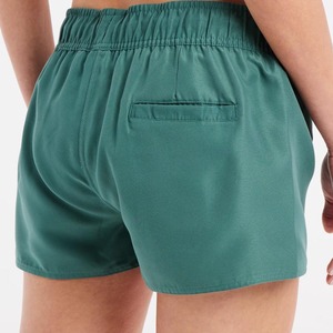 Shorts de bain décontractés pour femmes, taille haute avec nœud, en Spandex/Polyester respirant, idéal pour la gym et l'été - Product Image 4