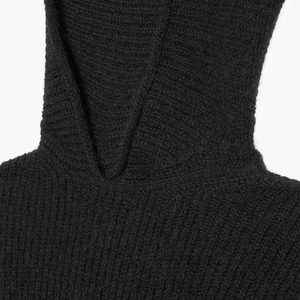 Sudadera con capucha de mohair personalizada para hombre y mujer, jersey de punto oversize, suéter de mohair, sudadera corta de punto esponjoso con rayas - Product Image 3