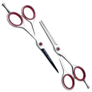 KOUNAIN Professional Handmade Designer Hairdressing <b>Scissors</b> 9CR13 Stainless Steel Right-Handed 28 Teeth Sharp Made Pakistan - Product Image 6