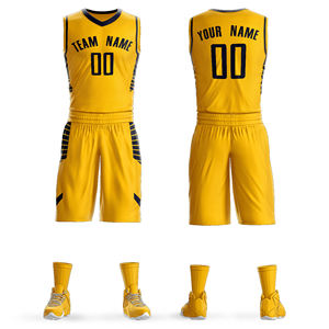 Uniforme de baloncesto para hombre a precio económico, totalmente personalizado, muy vendido, de moda, ligero. - Product Image 5