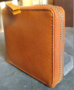 Cartera de cuero de grano completo marrón, delgada y larga, con tarjetero, monedero con clip para billetes y elegante diseño abierto con cierre de cremallera, venta al por mayor, personalizada - Product Image 3