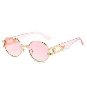 Gafas de Sol Retro Ovaladas Pequeñas de Metal para Mujer, Estilo Europeo y Americano, Novedad Transfronteriza 2025, Tendencia de Moda - Product Image 6