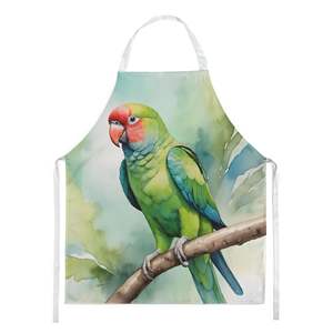 Delantal de cocina Multicolor grande de loro Ringneck africano Unisex mujeres adultas hombres cocina hornear artesanías Servidor de jardinería - Product Image 1