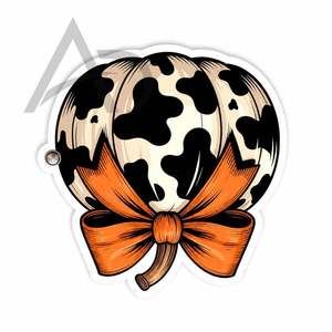 Supports de cils personnalisés Halloween motif citrouille et vache, pour extensions de cils, art de la citrouille saisonnière effrayante - Product Image 2