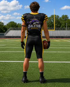 Custom SALSTAR SPORTS American Football Jerseys Digital Print 100% Polyester Breathable Unisex Short Sleeve <b>Adjustable</b> <b>Strap</b> - Product Image 2