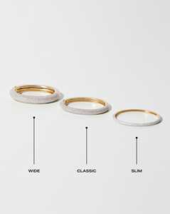 Pave Diamond Half Eternity Bangle <b>Bracelet</b> Wide Hinge <b>Cuff</b> Luxury Stacking Wedding Jewelry Wholesale 10kt 14K 18K Solid Gold - Product Image 3