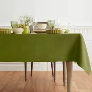 60x90 Moss Green Cotton <b>Table</b> <b>Cover</b> Rectangle Custom Sizes Colors Options Farmhouse <b>Table</b> Cloth Natural Dining <b>Table</b> Cloth - Product Image 3