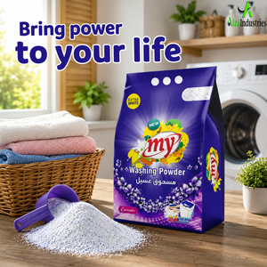 Poudre de lessive florale fraîche à la lavande pour le soin quotidien du linge |   Nettoyant pour vêtements blancs brillants avec formule de fraîcheur pour tissus doux - Product Image 2