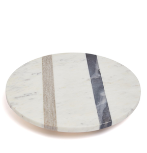 Plateau tournant en marbre blanc avec bord doré pour desserts, cosmétiques et rouges à lèvres – Meilleur prix - Product Image 4