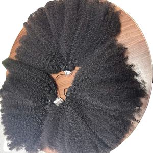 Extensiones de Cabello Humano Virgen con Ondas Profundas y Rizadas, de un Solo Donante, con Punta Plana, Clip, Cinta Adhesiva, Doble Trama - Product Image 6