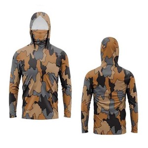 Vêtements de pêche unisexes 2026 de haute qualité, respirants, imperméables, UPF 50, séchage rapide, 100% coton, sublimation, manches longues - Product Image 1