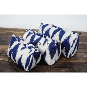 Juego de Bolsas de Viaje Organizadoras de Cosméticos con Cierre y Borlas de Algodón Duradero, Ecológicas, Reutilizables, de Gran Tamaño, para Guardar Maquillaje - Product Image 3