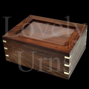 Urne funéraire en bois de qualité supérieure avec fenêtre photo, grande taille, pour adultes, pour cendres commémoratives. - Product Image 3