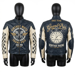 Blouson en cuir de course personnalisé avec caractères Kanji japonais, couleur pêche anthracite, pour les nuits de drift, style motard Harajuku, streetwear underground, équipement moto - Product Image 6