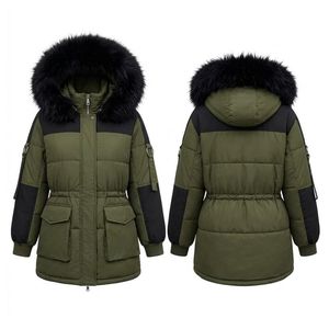 Olive Green Puffer Coat Raglan Sleeves Heavy Padded Polyester High Quality Comfortable Plus Size Women Coats - Product Image 1
