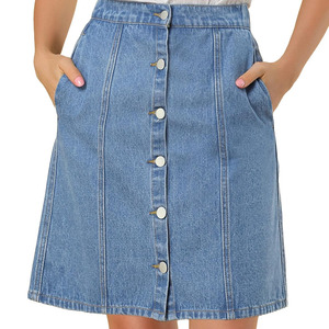 Comfortable Casual Denim Skirt for Women Office Wear Modern Design Bulk Supply Women Demin Skirt Available in Reasonable Price - Product Image 5