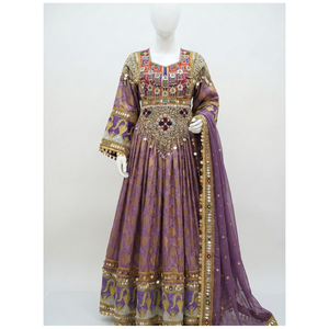 Vestido Tradicional Afgano para Mujer, Bordado a Mano, Largo, Ropa Tradicional - Product Image 1