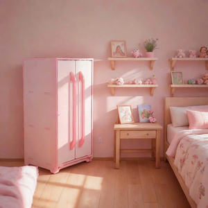 Home Furniture Durable and Safe Material Smooth Edge Casual Vietnam American Pine Plywood Kids <b>Wardrobe</b> - Product Image 2