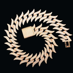 Cadena Cubana Gruesa de Plata de Ley en Oferta, Joyería de Moda Certificada para Raperos y Artistas, Collares de Moissanita - Product Image 5