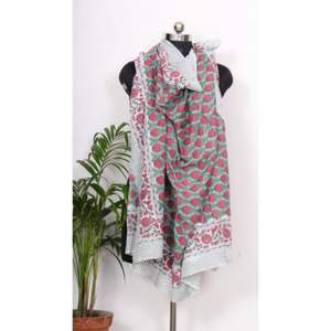 ผ้าพันคอผ้าซาตินฝ้ายทำมือจากอินเดีย พิมพ์ลายดอกไม้ดิจิทัล สำหรับผู้หญิง เนื้อผ้านุ่ม ระบายอากาศได้ดี เหมาะสำหรับใส่ในฤดูหนาว ใช้ได้ทุกวัน ผ้าคลุมไหล่ตกแต่ง - Product Image 5