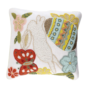 Premium Beaded Cushion Luxury Beaded Cushion Pillow <b>Cover</b> Set Ideal <b>For</b> Home Interior Bedroom <b>Sofa</b> Couch Decorative Living Room - Product Image 1