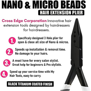 Top Quality Resistant To Rust Spring Durable Hair <b>Extension</b> Micro Rings <b>Beads</b> Links Plier Tools Clamp Pro Hair <b>Extension</b> Tools - Product Image 4