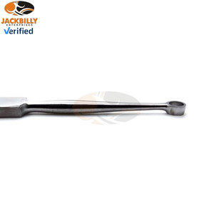 Curetas Dérmicas Profesionales JACKBILLY Fox de 6 mm, Cureta Buck Ear Recta y Afilada, Curetas Quirúrgicas de Acero Inoxidable para Otorrinolaringología - Product Image 2