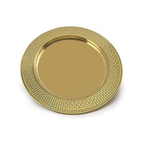 Assiettes de présentation de luxe en acier inoxydable argenté de grande qualité, motif géométrique, pour décoration de table de mariage et événements, écologiques